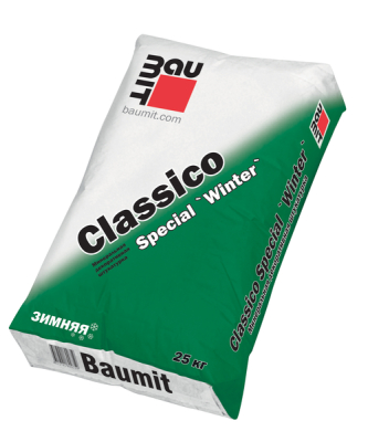 Baumit Минеральная штукатурка Classico Special Winter K 2.0 фактура &quot;шуба&quot;, белая 25кг/42 под