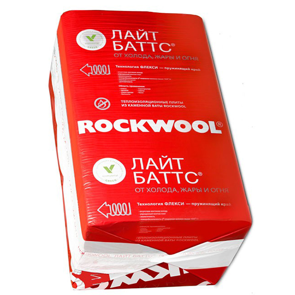 Утеплитель Rockwool Лайт Баттс 1000х600х150 мм, 3 шт. уп