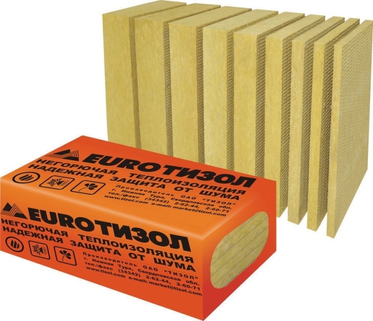 Утеплитель Тизол Евро-Фасад Универсал 130 1000х600х50 мм, 6 шт. уп